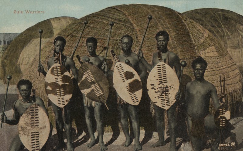 Zulu krigare av South African Photographer