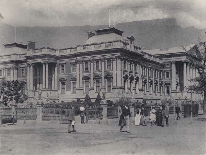 Houses of Parliament, Kapstaden (s/v foto) av South African Photographer
