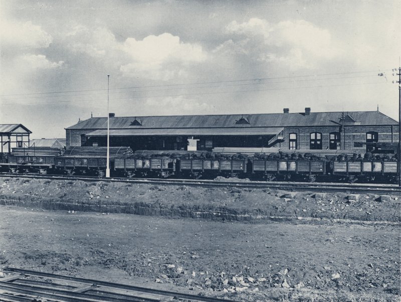 Järnvägsstation, Elandsfontein (s/v foto) av South African Photographer