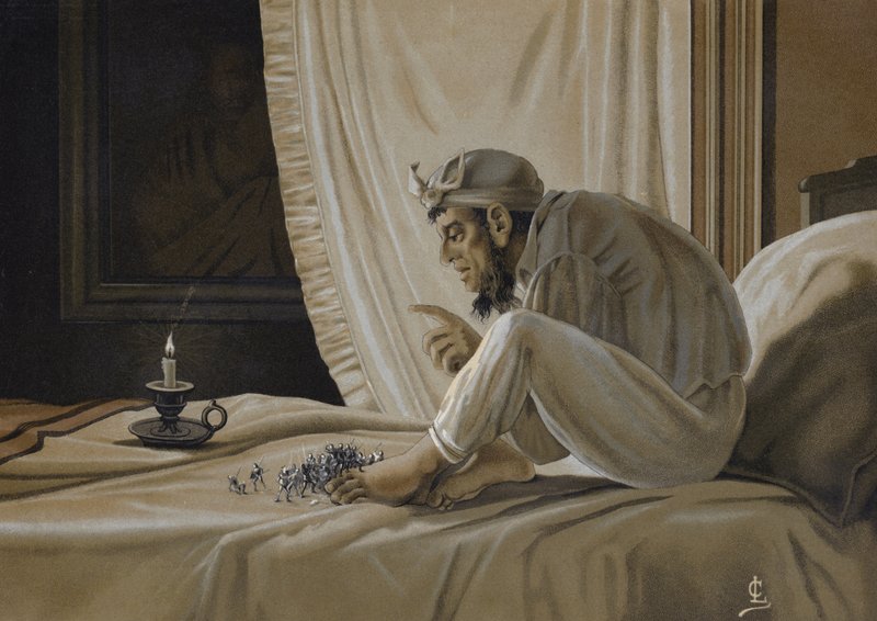 Hallucinationer av den engelske dramatikern Ben Jonson av Spanish School