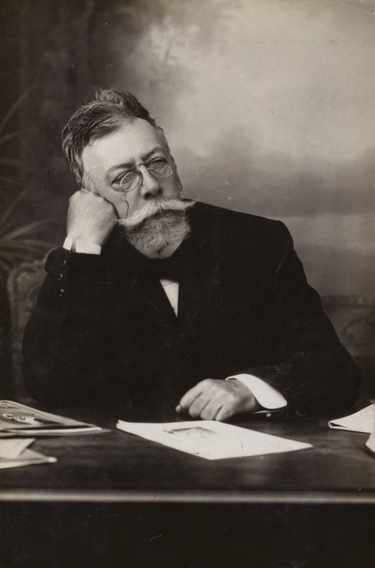 Angel Guimera (1845-1924), spansk dramatiker (svartvitt foto) av Spanish Photographer