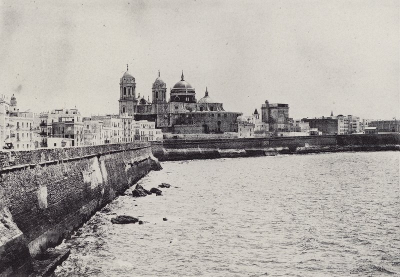 Cadiz: South Walls (s/v foto) av Spanish Photographer