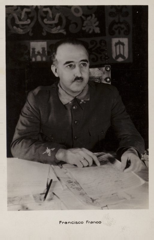 Francisco Franco (svartvitt foto) av Spanish Photographer