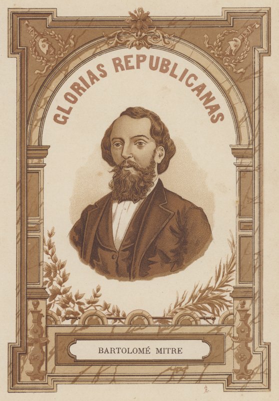 Bartolome Mitre, argentinsk politiker, soldat och författare av Spanish School