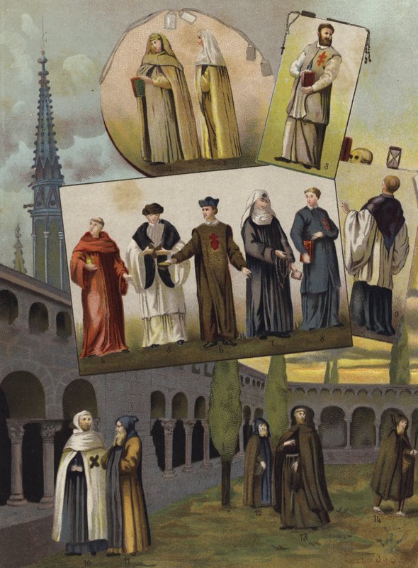Kristna religiösa ordnar, 1500-1600 av Spanish School