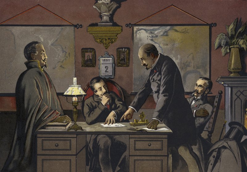 Frankrike - natten till den 2 december 1851 av Spanish School
