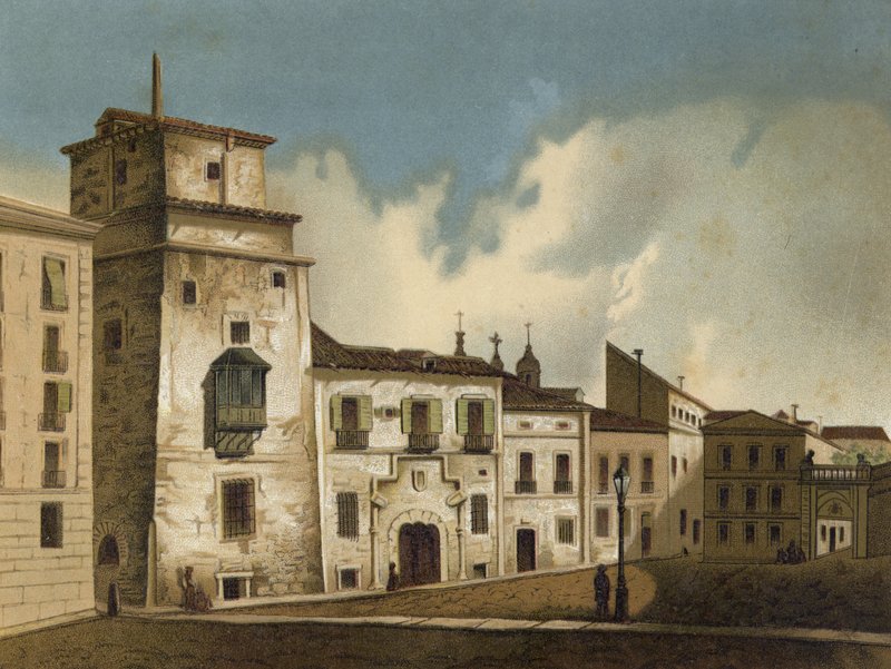 Hus där Frans I av Frankrike fängslades, Madrid, 1525-1526 av Spanish School