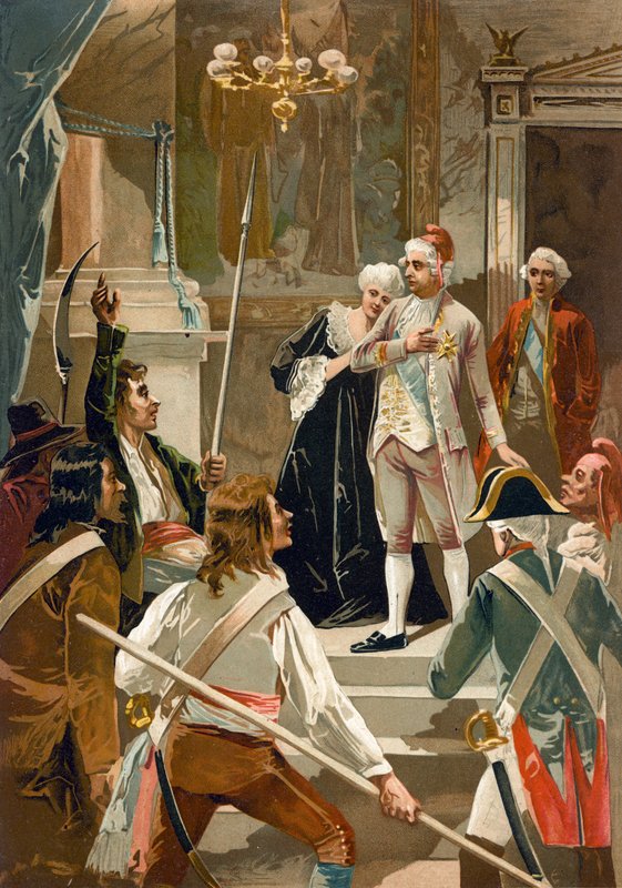 Kung Ludvig XVI och Marie Antoinette av Spanish School