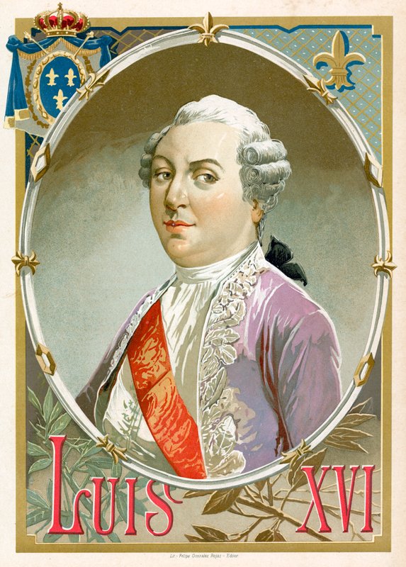kung Ludvig XVI av Frankrike av Spanish School