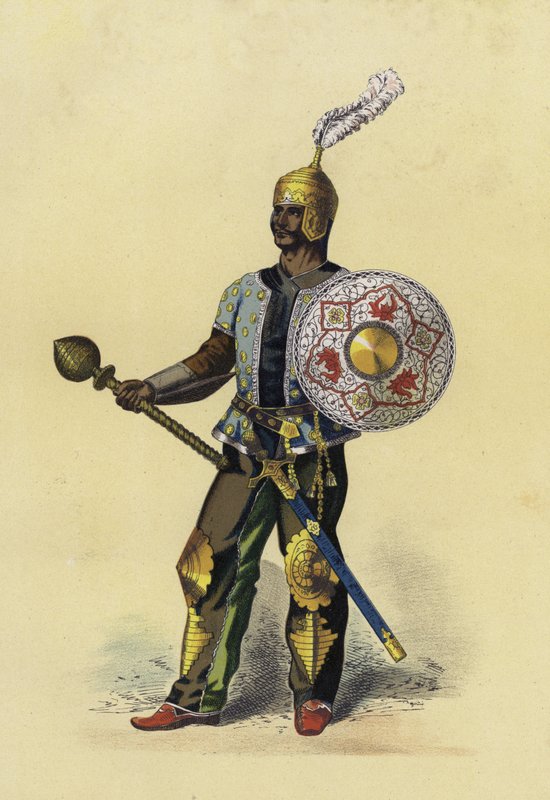 Persisk general, 1400-talet av Spanish School