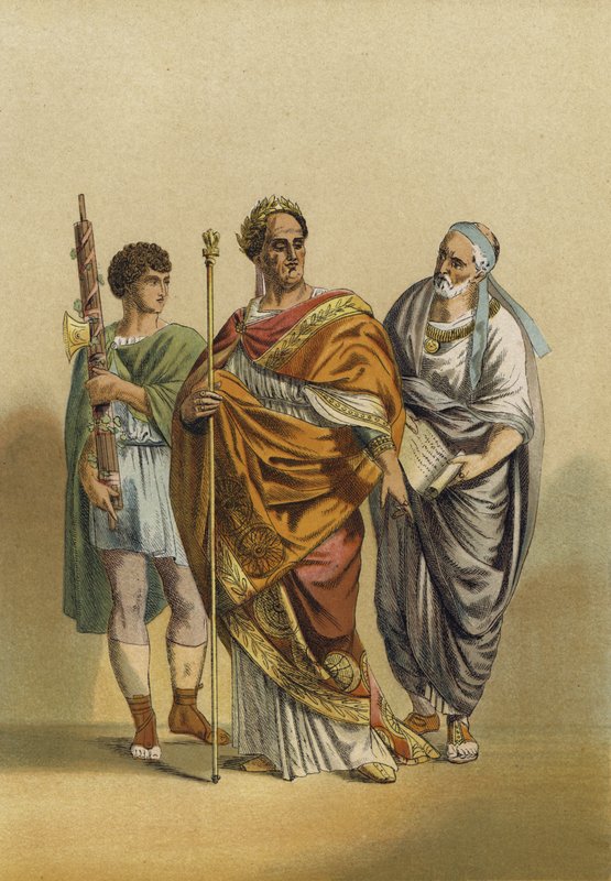 Romersk präst av Jupiter och hans skötare av Spanish School