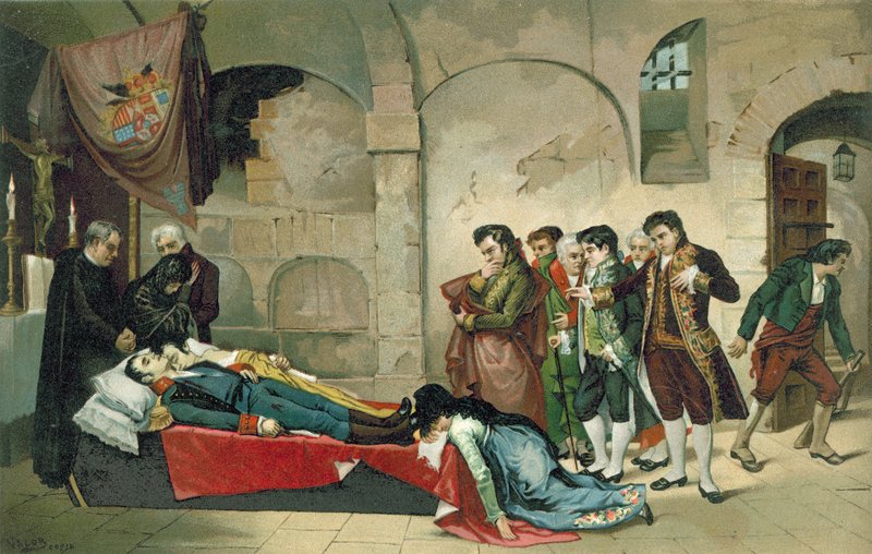 Hjältarna den 2 maj 1808 av Spanish School