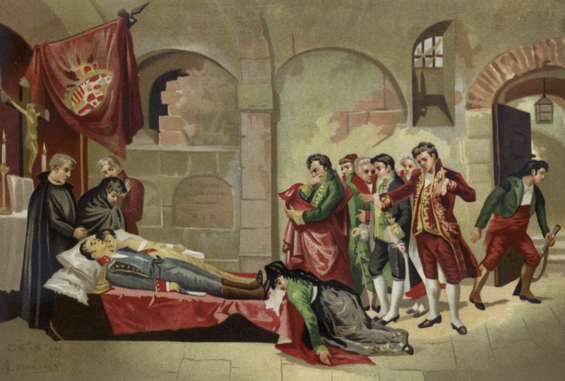 Hjältarna den 2 maj 1808 av Spanish School