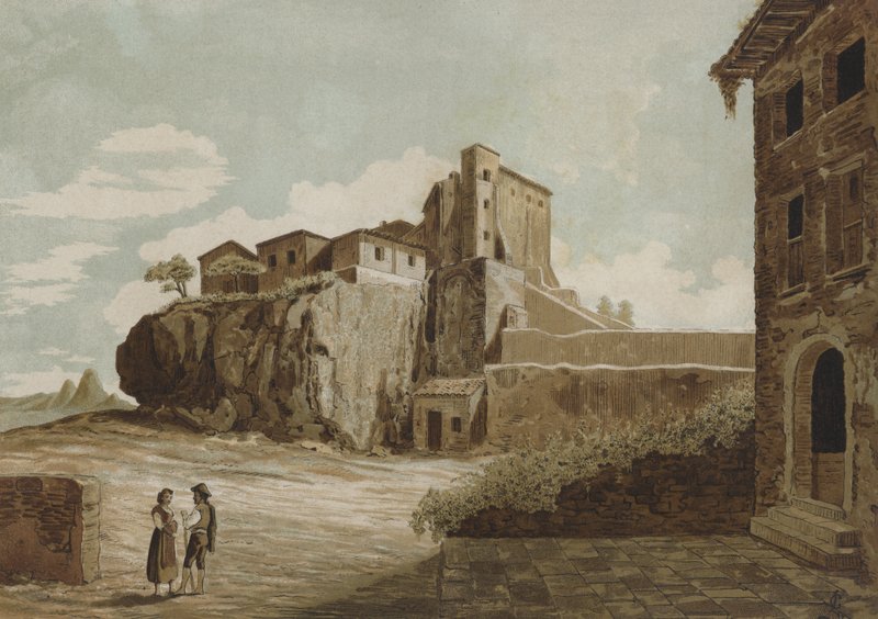 Tarpeiska klippan, Rom av Spanish School