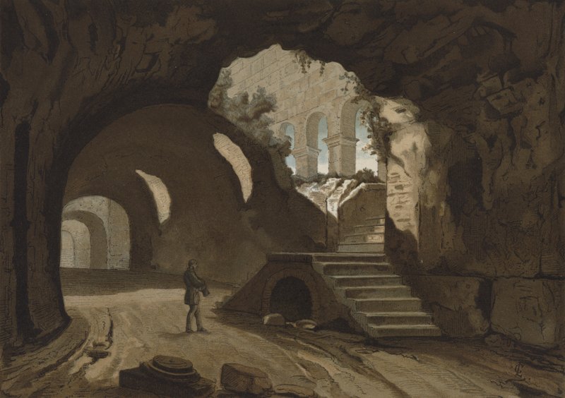 Underjordiska korridorer av Colosseum, Rom av Spanish School