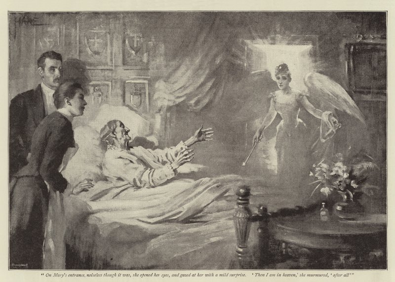 Illustration för en försöker patient, av James Payn av St. George Hare