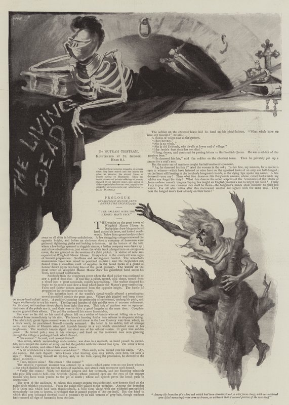 Illustration för The Living Dead, av Outram Tristram av St. George Hare