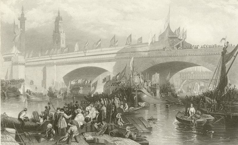 Öppnandet av New London Bridge av Stanfield