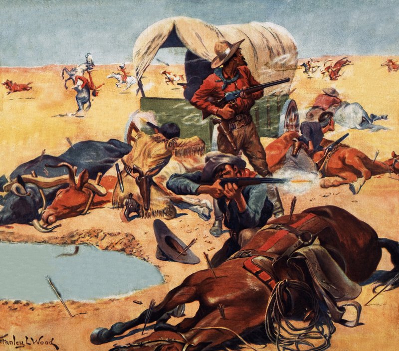 Cowboys och indianer av Stanley L. Wood