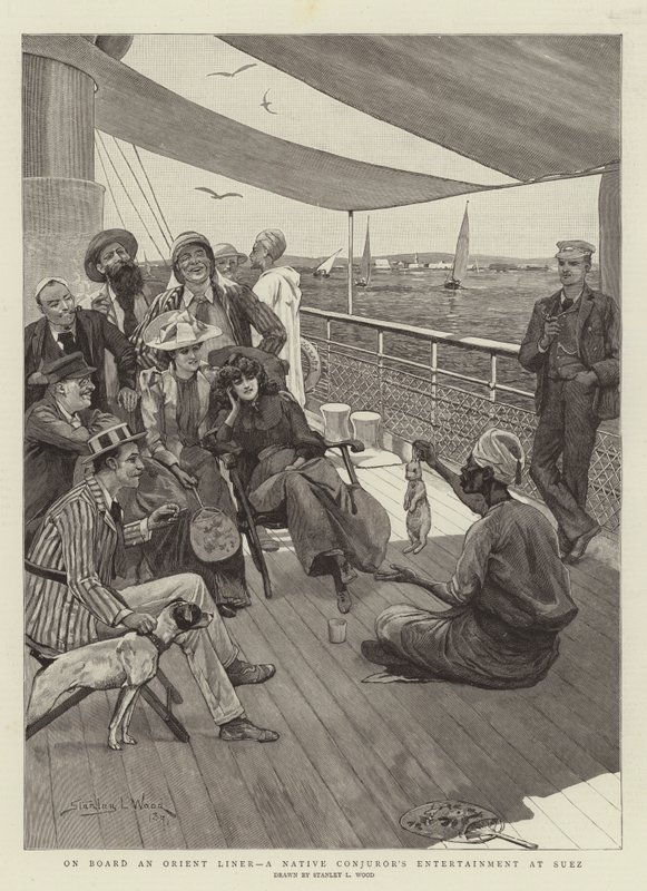 Ombord på en Orient Liner, en Native Conjuror