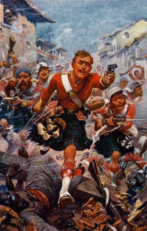 The 78th Highlanders i Lucknow av Stanley L. Wood