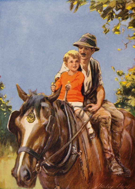 En åktur på Dobbin (färglitografi) av Stanley Lloyd