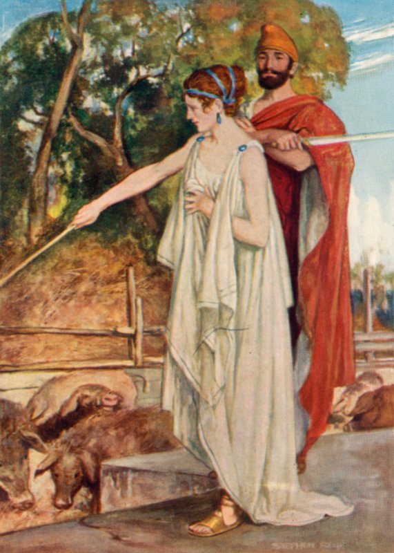 Odysseus och Circe av Stephen Reid