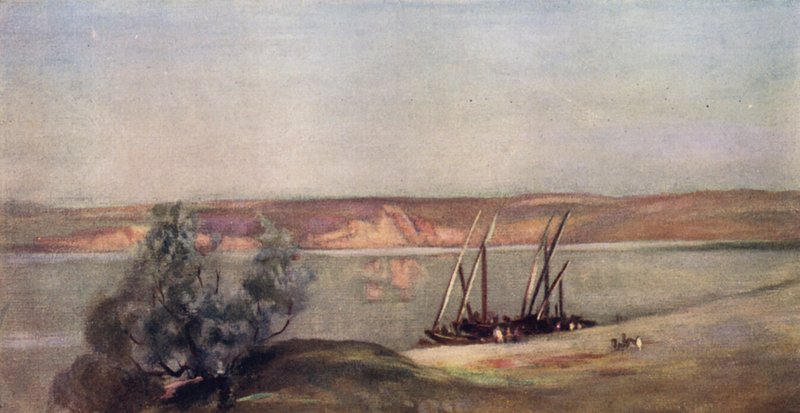 Galileiska sjön (färg litho) av Stephen Reid