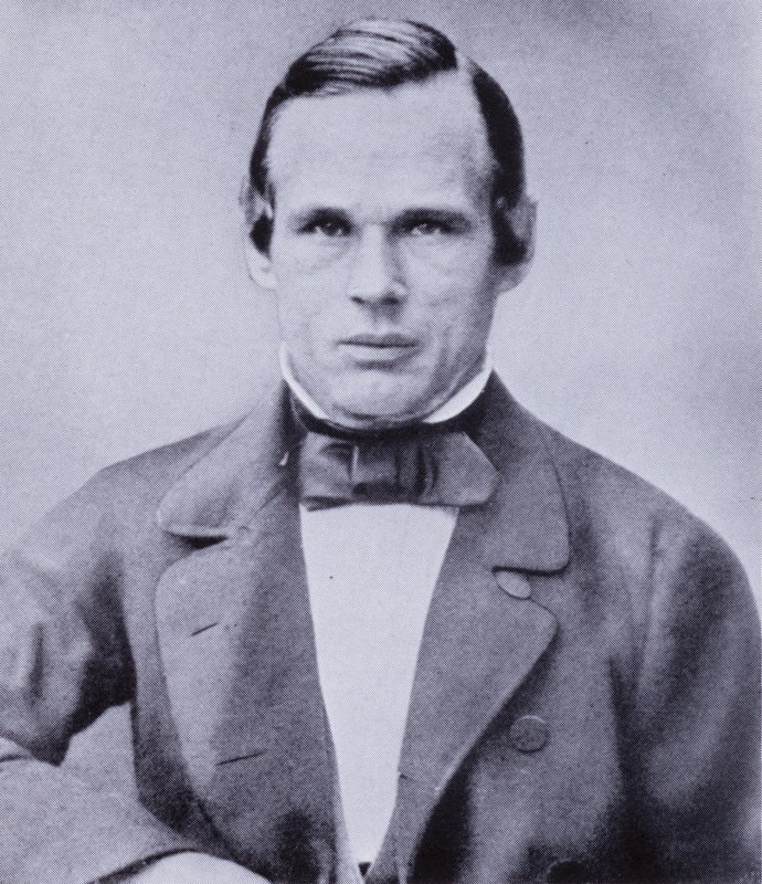 Anders Jonas Angström, svensk fysiker och astronom framstående i utvecklingen av spektroskopi (s/v foto) av Swedish Photographer