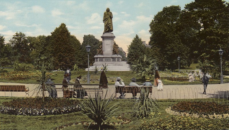 Stockholm: Parti Fran Linneparken (färgad bild) av Swedish Photographer