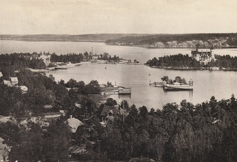 Sverige / Sweden: Stockholms Omgifningar, Saltsjobaden (b/w photo) av Swedish Photographer