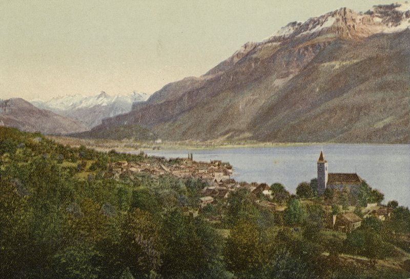 Bernese Oberland: Brienz (färgad bild) av Swiss Photographer
