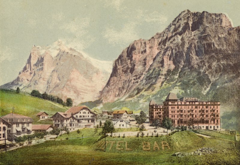 Berner Oberland: Grindelwald (färgad bild) av Swiss Photographer