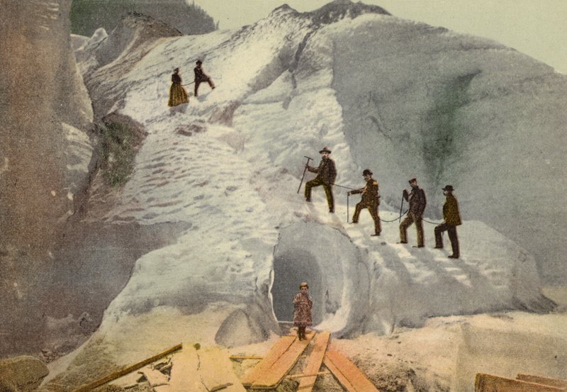 Bernese Oberland: Grindelwald, Nedre glaciären (färgad bild) av Swiss Photographer