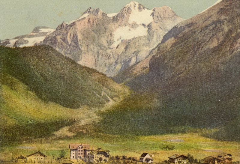Bernese Oberland: Kandersteg (färgat foto) av Swiss Photographer