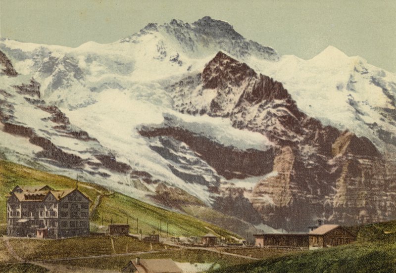 Bernese Oberland: Kleine Scheidegg (färgat foto) av Swiss Photographer