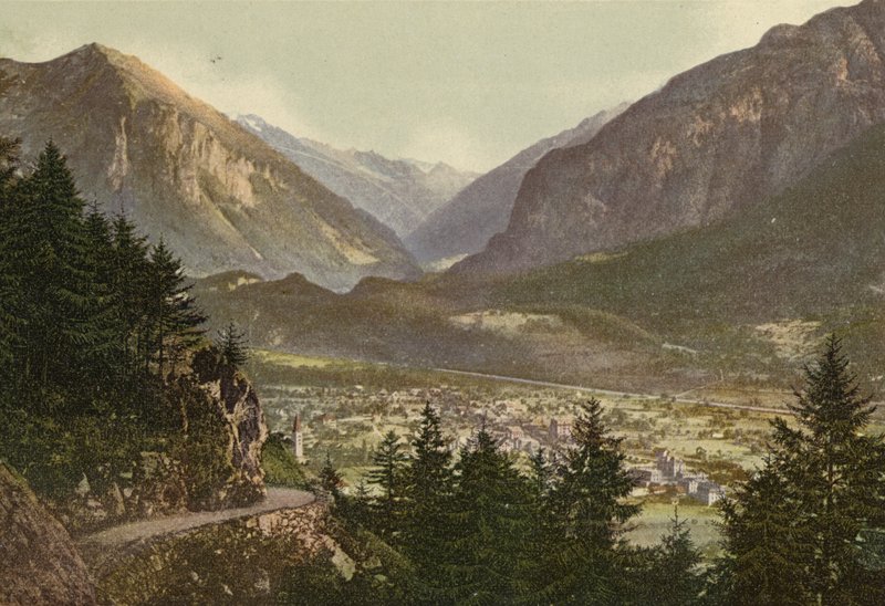 Bernese Oberland: Meiringen (färgat foto) av Swiss Photographer