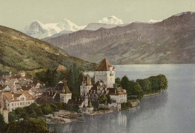Berner Oberland: Oberhofen (färgat foto) av Swiss Photographer
