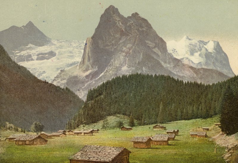 Berner Oberland: Rosenlaui (färgat foto) av Swiss Photographer