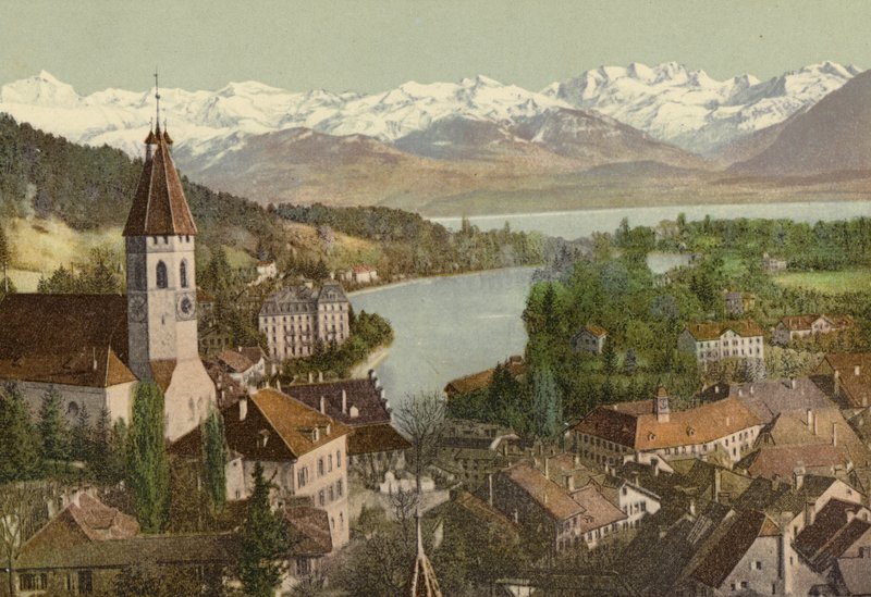 Berner Oberland: Thun (färgad bild) av Swiss Photographer