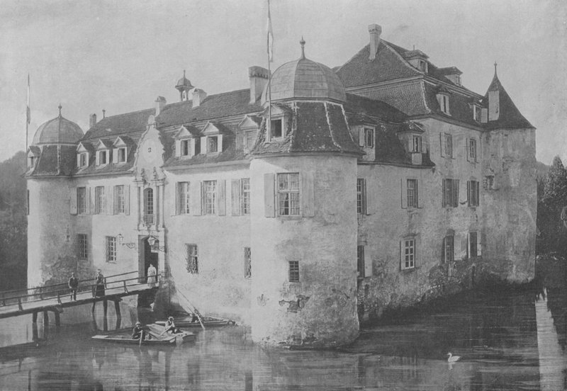 Chateau de Bottmingen, pres Bale (s/v foto) av Swiss Photographer