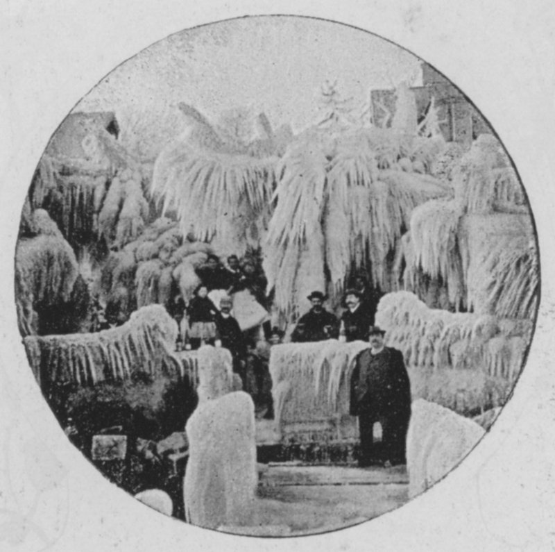 Vindeffekt i Genève, vintern 1896 (s/v foto) av Swiss Photographer