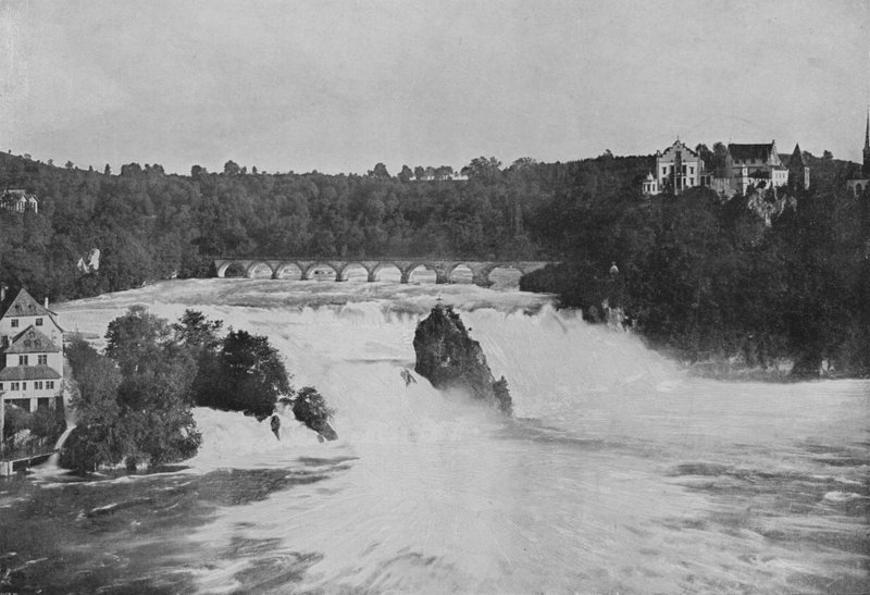 Rhenfallen nära Schaffhausen (s/v foto) av Swiss Photographer