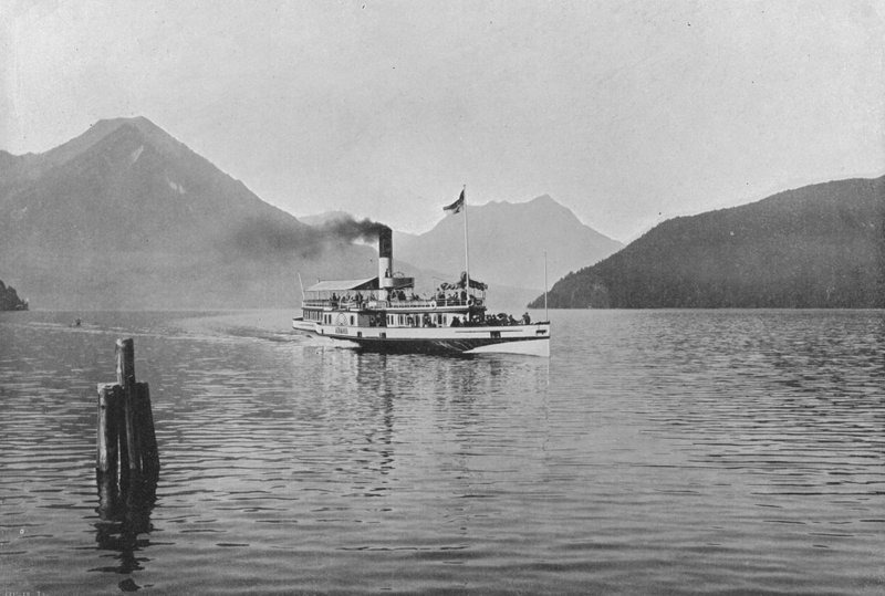 Lac des IV Cantons, utsikt tagen i Vitznau (s/v foto) av Swiss Photographer