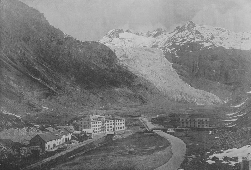 Rhone-glaciären (s/v foto) av Swiss Photographer