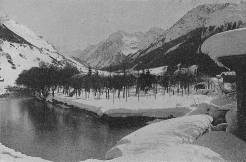 Vinterlandskap i Klosters, Graubünden (s/v foto) av Swiss Photographer