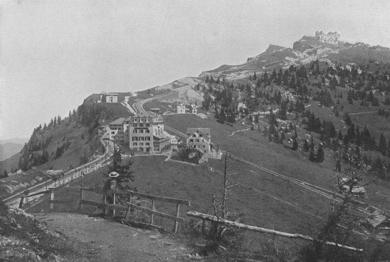Righi-Staffel och Righi-Kulm (s/v foto) av Swiss Photographer