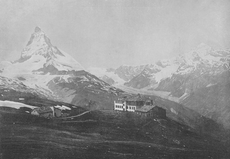 Ryffelberg, Matterhorn och Dent-Blanche (s/v foto) av Swiss Photographer