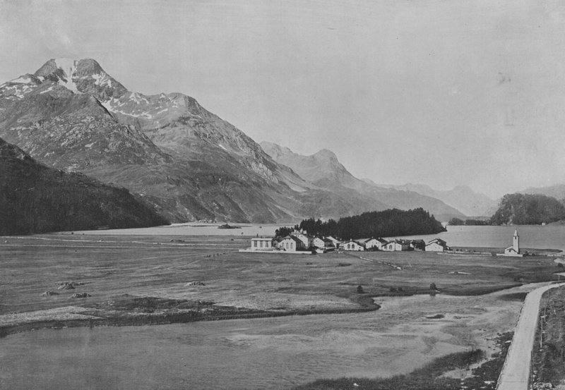 Sils et le Piz della Margna (S/W Foto) av Swiss Photographer