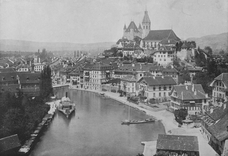 Thoune, General View (s/v foto) av Swiss Photographer